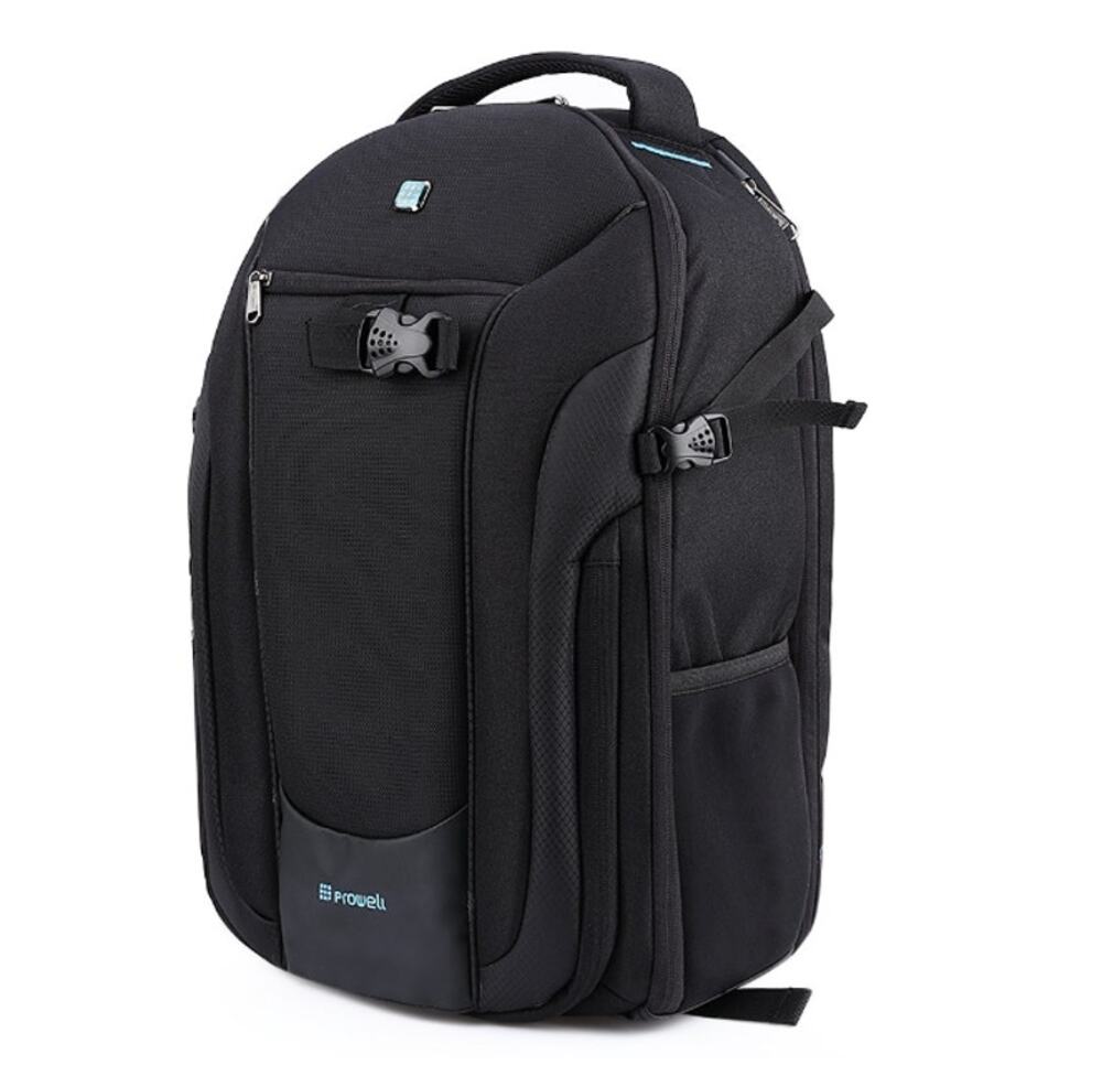 Prowell DC21948 DSLR Camera Backpack Black Padded Adjustable Dividers Techwear